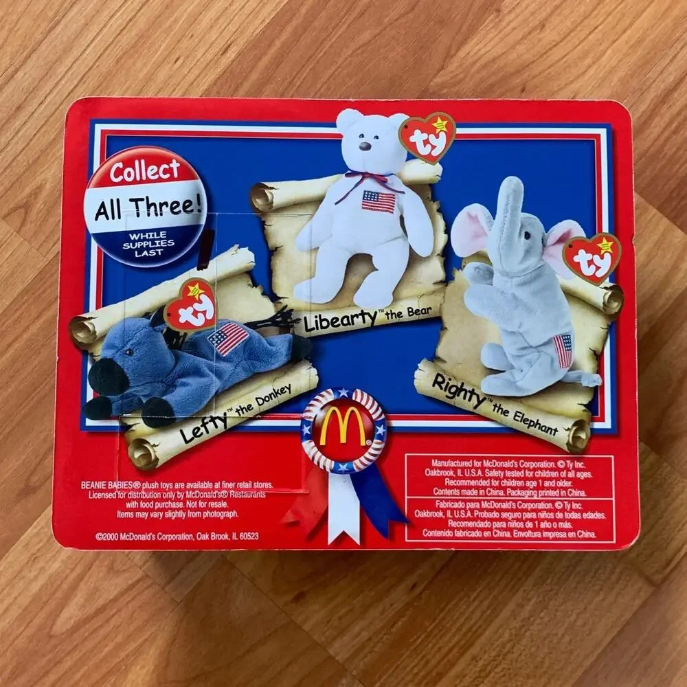 Mac Donald's TY Beanie Babies‎ Libearty The Bear